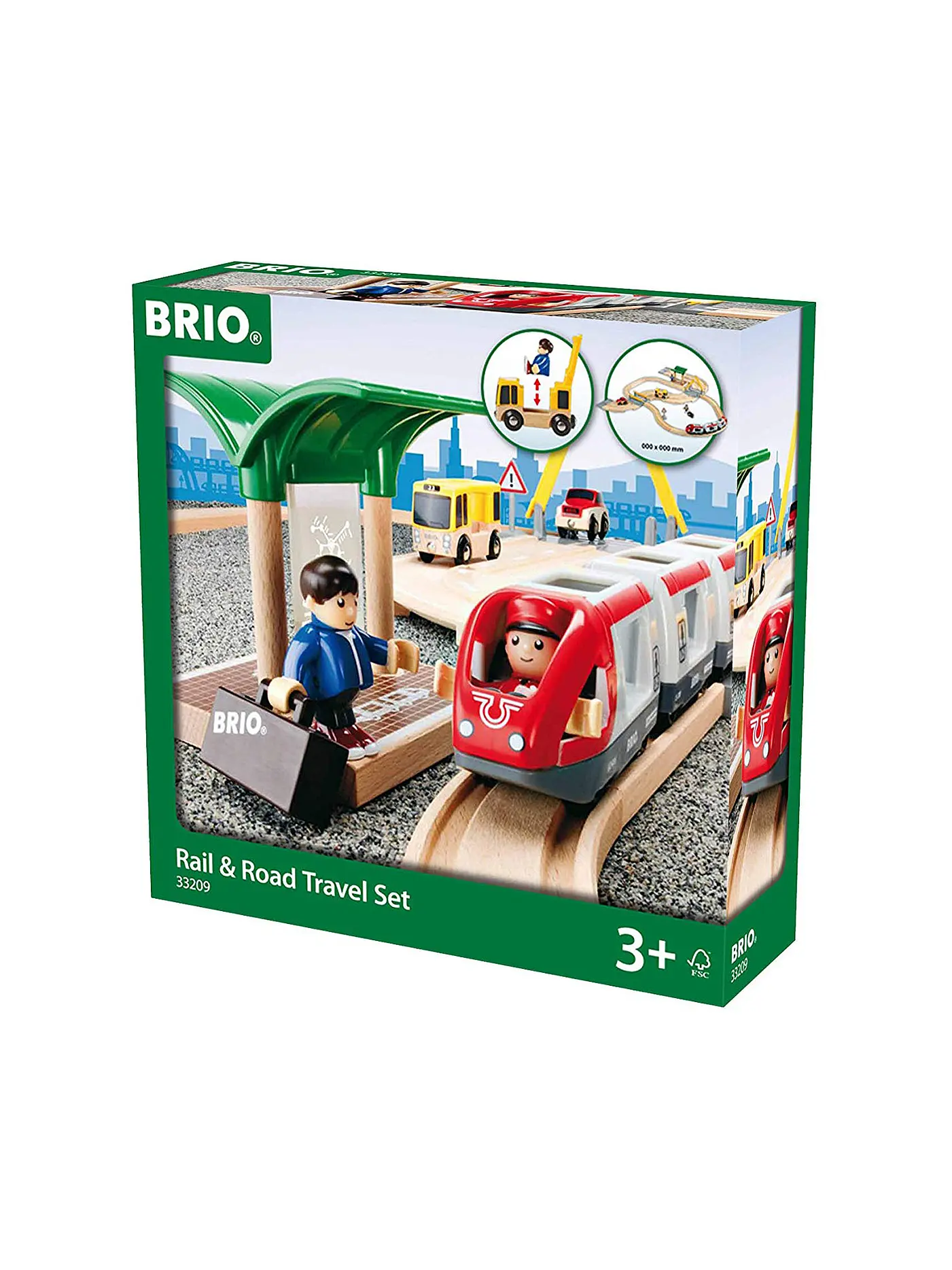 BRIO | Strassen und Schienen Reisezug Set | 